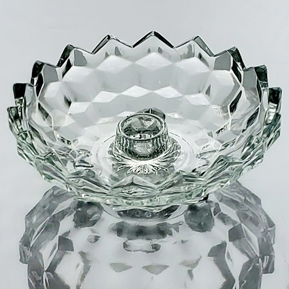 Vntg "Whitehall" Flower 3 Footed Candleholder by Colony